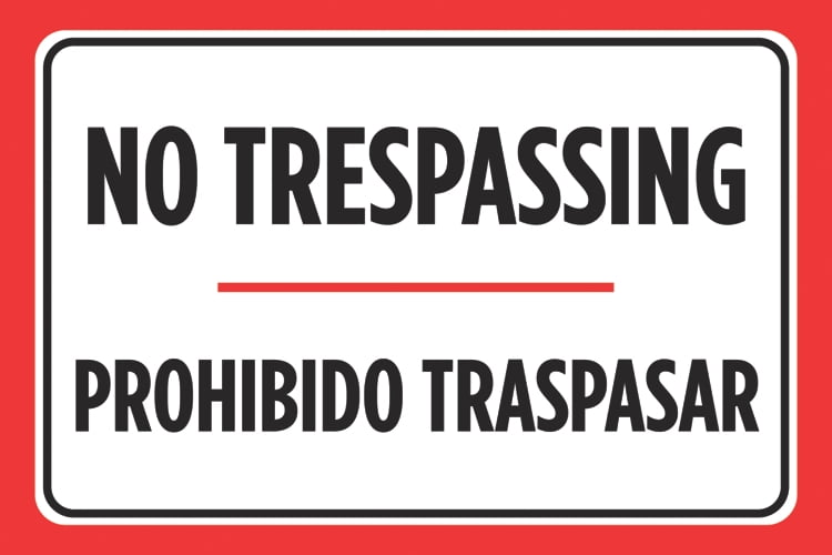No Tresping Prohibido Traspasar Black Purple White Spanish Print Parking Good deal Poster Enterprise Place of work Highway Highway Indicator - picture about Printable No Trespassing Sign titled No Tresping Prohibido Traspasar Black Pink White Spanish Print Parking Good deal Poster Business office Workplace Highway Highway Signal -
